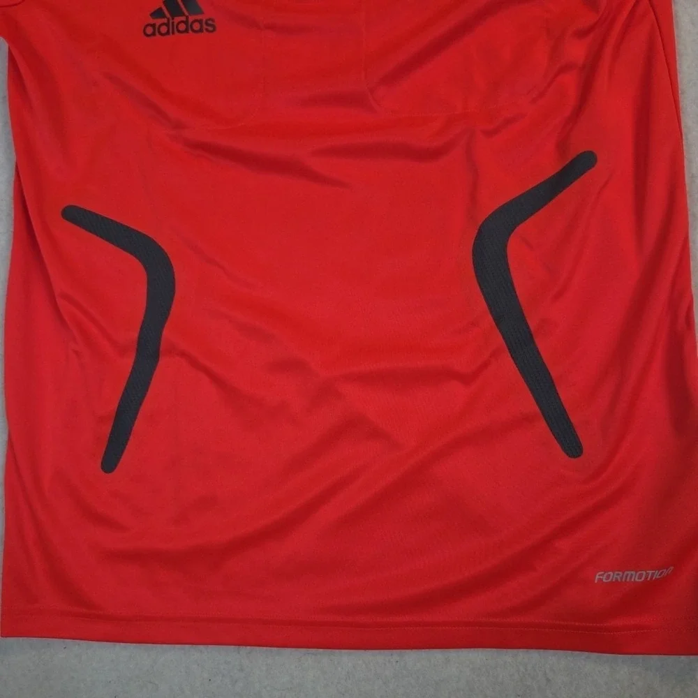 2009  adidas Formotion Referee Jersey Orange Pockets 1/4 Zip Size Small Soccer